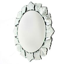 Handmade Silver Glass Round Decorative Venetian Wall Mirror
